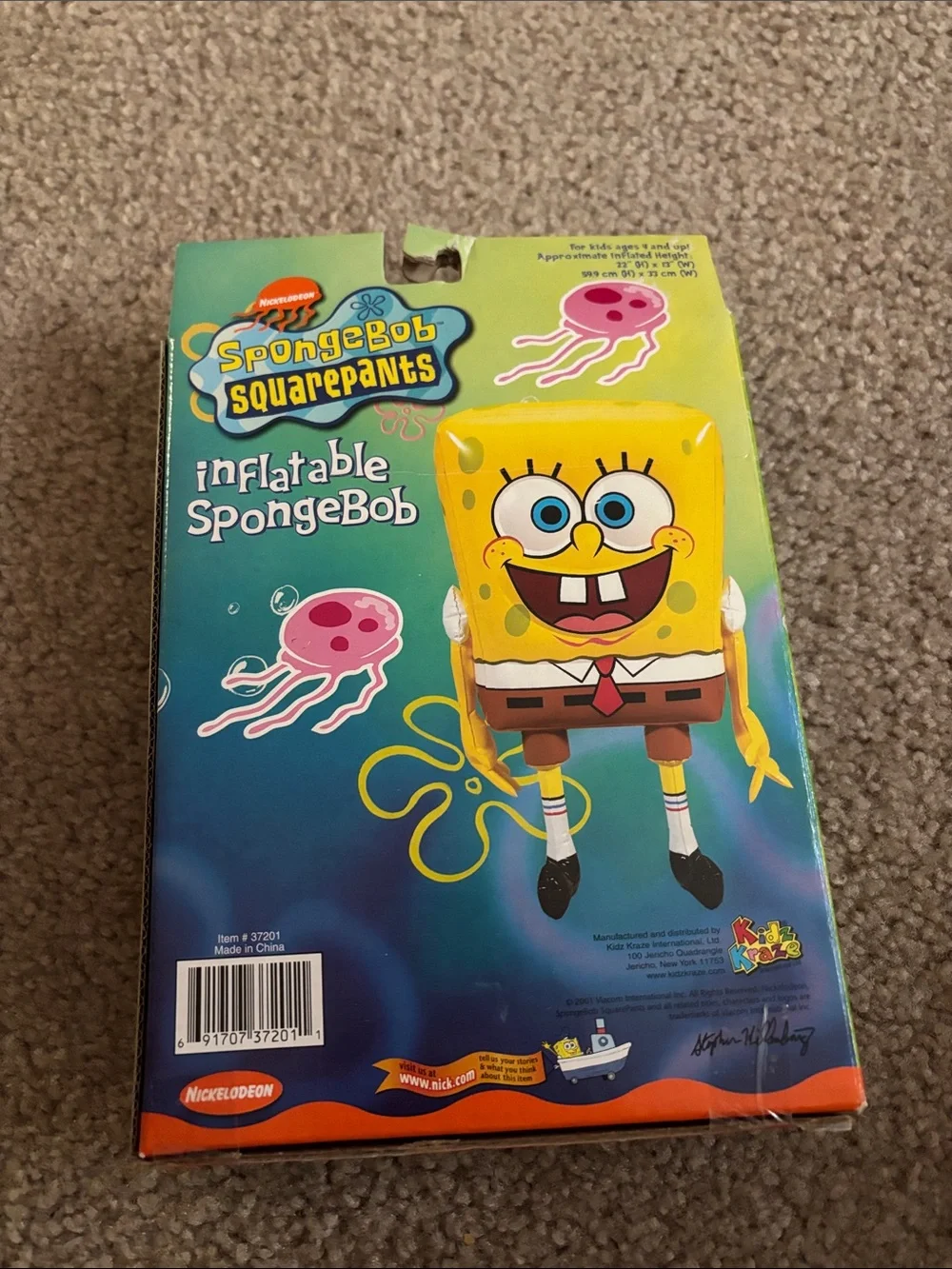 Nickelodeon SpongeBob SquarePants Inflatable Decoration - Yellow, Blue, Brown